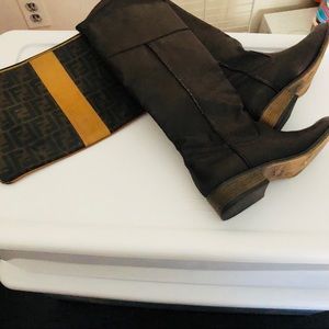 Gorgeous Mia Dark Brown Riding Boots vegan